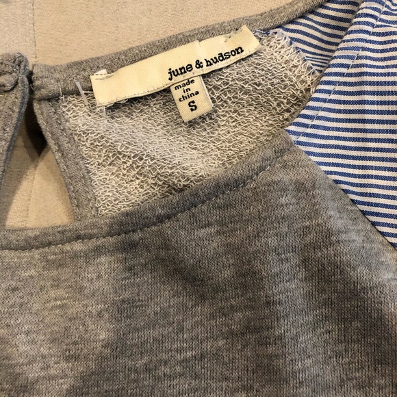 June and Hudson szS mixed media top - Picture 2 of 5